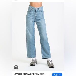 Levi’s high waist straight Jean